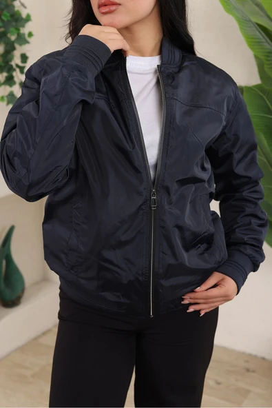 KADIN TAM KALIP  BOMBER CEKET - 7