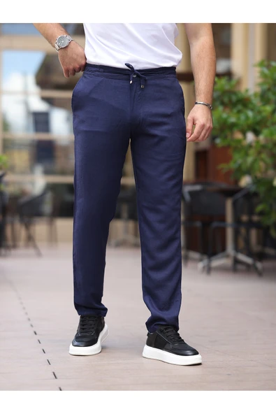 Keten Jogger Pantolon - 9