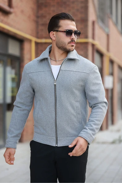 Basic Premium Polo Yakalı Kaşe Ceket/Mont - Sadece ve Şık - 6