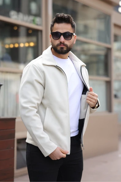 Şık ve Basic Slim Fit Kaşe Ceket