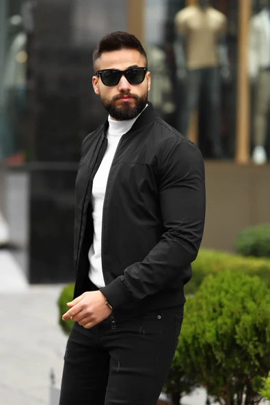 ERKEK BOMBER CEKET - Resim 4