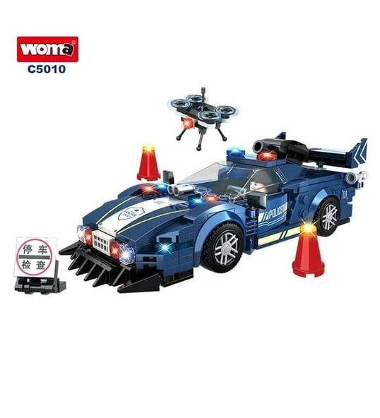 Özel Çocuk Plastik SWAT Araba Modeli Polis Teftiş Ekibi PCS:345 PARÇA