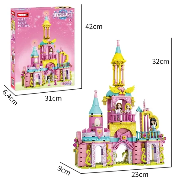 Kız Prenses Melek Aşk Kalesi Küçük Taşları Birleştirme Oyunu PCS:395 PARÇA - 2
