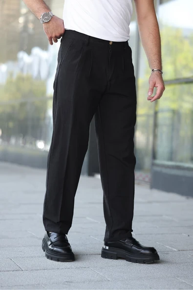 Yeni Sezon Baggy Keten Pantolon - 9