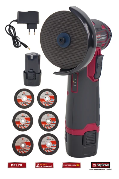 DAFLONG PRO BAKIR SARGILI 76MM MİNİ SPİRAL TAŞLAMA MAKİNASI DFL-70 - 3