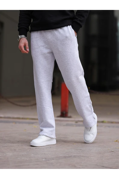 Kalın İçi Pamuklu Paça Detaylı Rahat Eşofman