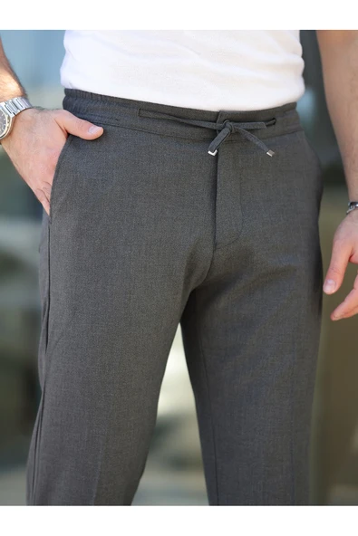 Slim Fit Likralı Jogger Pantolon - 7