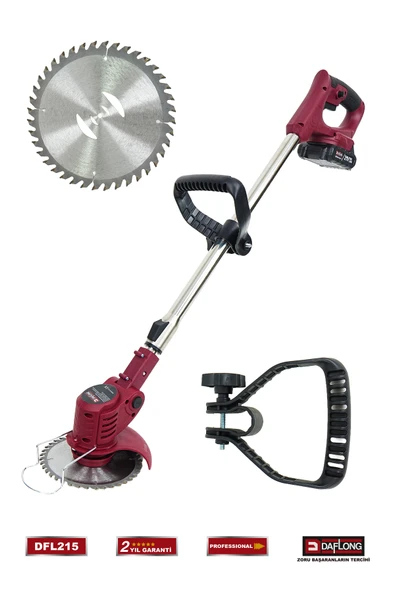 DAFLONG PROFESSİONEL ŞARJLI ÇİM BİÇME TIRPAN MAKİNASI DFL-215 - 2