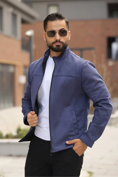 Basic Baharlık Süet Ceket - Sade ve Şık Stil - 2