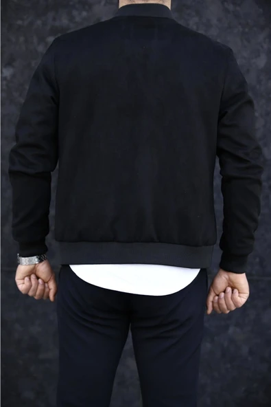Erkek Bomber Mevsimlik Süet Ceket - 3