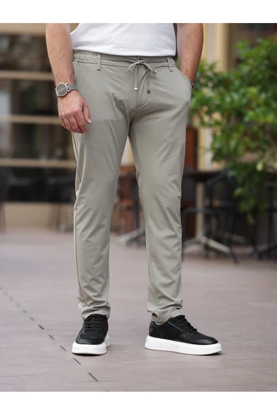 Ultra Hafif İnce Esnek Slim Fit Jogger - 7