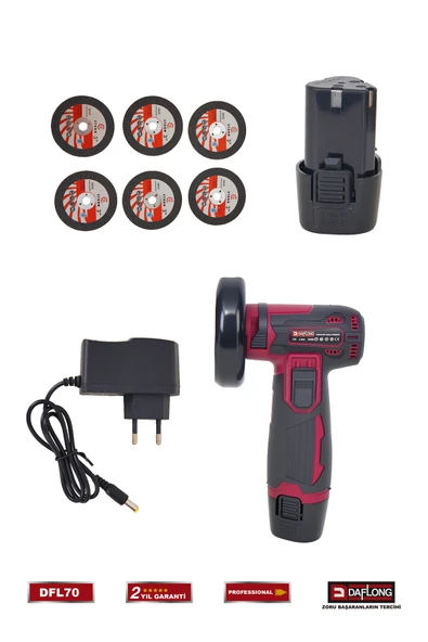 DAFLONG PRO BAKIR SARGILI 76MM MİNİ SPİRAL TAŞLAMA MAKİNASI DFL-70 - 2