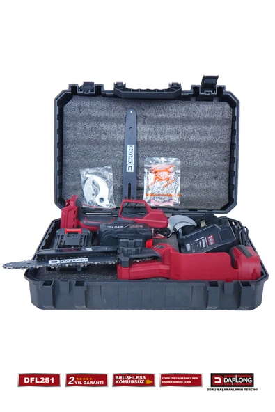DAFLONG PRO 2.1 M TELESKOPİK UZATMA KOLLU 2'Lİ SET DİJİTAL BAĞ MAKASI + DİJİTAL DAL BUDAMA DFL-251 - Resim 5