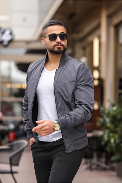 ERKEK BOMBER CEKET - Resim 9