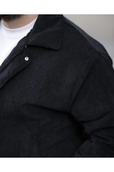 UNİSEX Kadife Baharlık Vinatage Oversize  Ceket - Resim 3