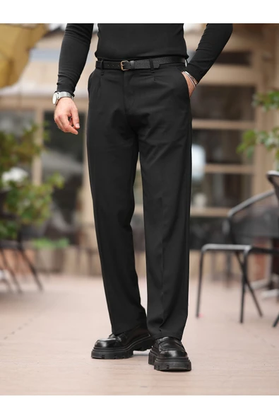 Rahat Kalıp Old Money Kumaş Pantolon - 5