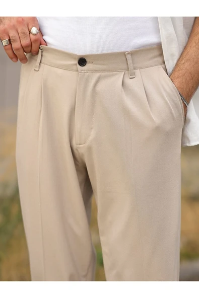 Baggy Kumaş Pantolon - 3