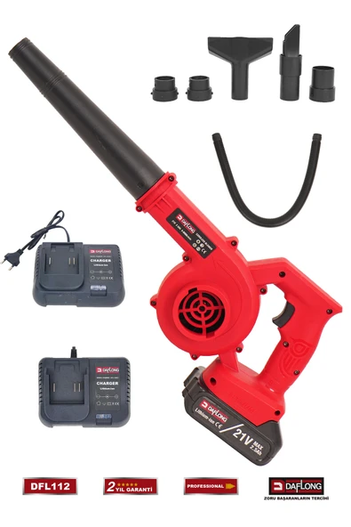 DAFLONG PRO ŞARJLI 6 BAŞLIKLI KIZAKLI HAVA ÜFLEME MAKİNASI DFL-112 ürün görseli