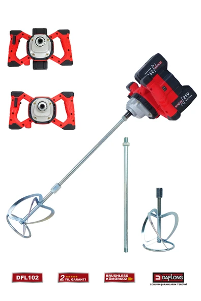 DAFLONG PROFESYONEL KÖMÜRSÜZ ŞARJLI BOYA HARÇ KARIŞITIRICI DFL-102 ürün görseli
