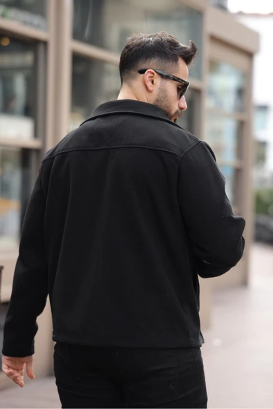 Şık ve Basic Slim Fit Kaşe Ceket - 12