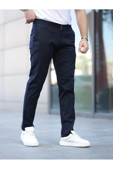 Slim Fit Chino Keten Pantolon - 2