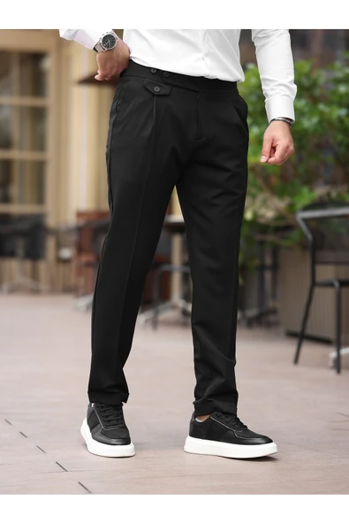 Yeni Premium Pileli Old Money Kumaş Pantolon - 6