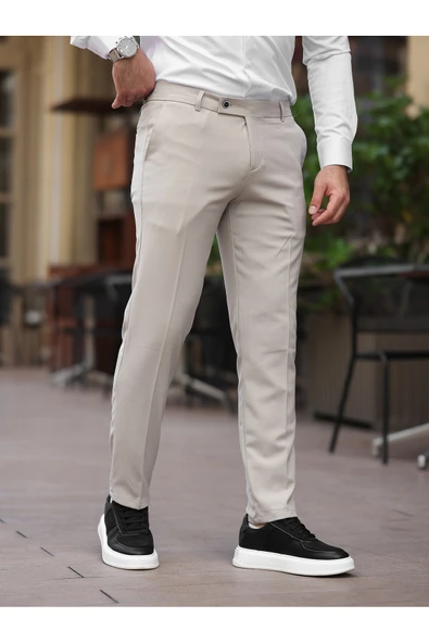 A Kalite Slim Fit Likralı Kumaş Pantolon - 2