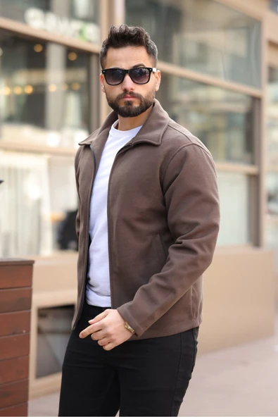 Şık ve Basic Slim Fit Kaşe Ceket - 5