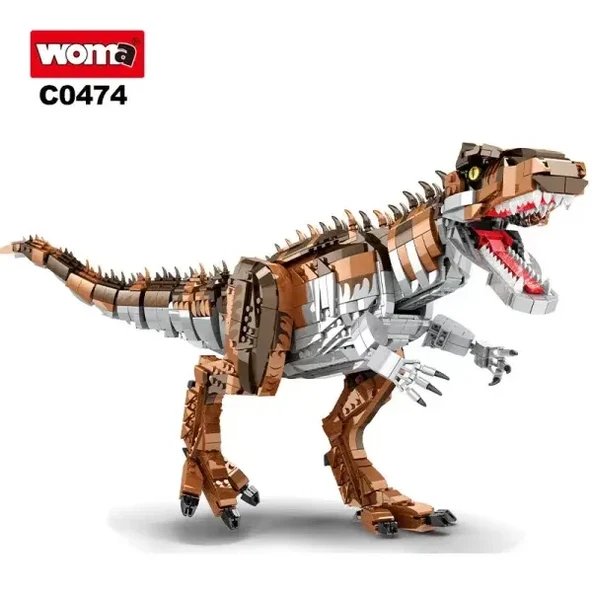 WOMA TOYS C0474 T-Rex Dinozor Blok Seti PCS:2111 :PARÇA - 4