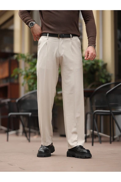 Rahat Kalıp Old Money Kumaş Pantolon - 2