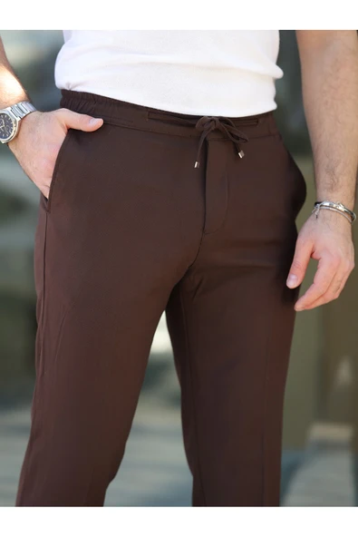 Slim Fit Likralı Jogger Pantolon - 5