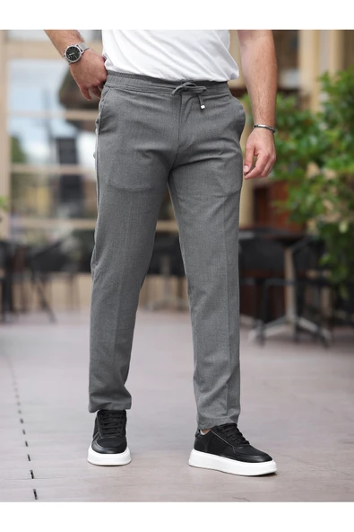Slim Fit Likralı Jogger Pantolon - 3