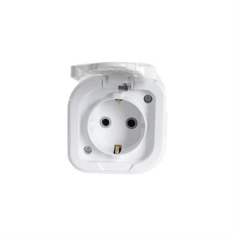 Byes Sıva Üstü Nemliyer Kapaklı Topraklı Priz IP44 ( 3 Adet ) - Resim 2