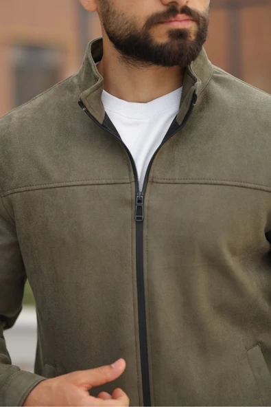 Basic Baharlık Süet Ceket - Sade ve Şık Stil - 8