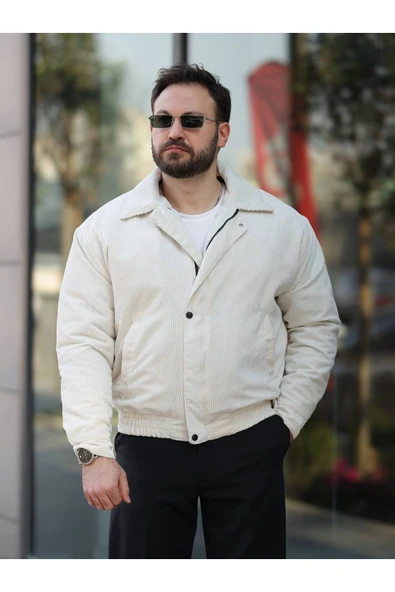 UNİSEX Kadife Baharlık Vinatage Oversize Ceket - 9