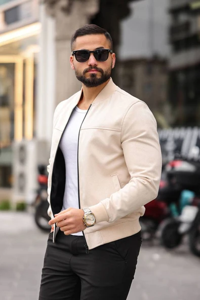 Unisex Süet Kolej Ceket - Günlük ve Spor Kombinlerin Vazgeçilmezi - Resim 11