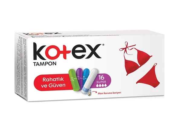 Kotex Tampon Süper 16'lı ürün görseli 1