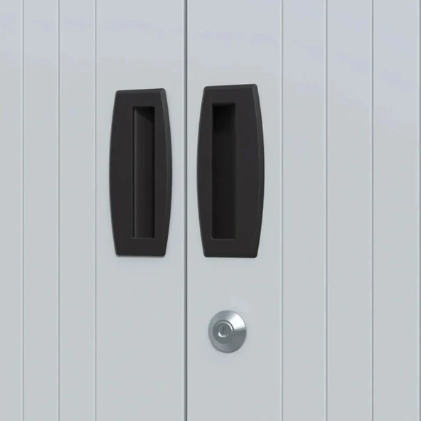 Avcı Sürgülü Dosya Dolabı Malzeme Metal Arşiv Av Dolabı Kiler Ofis Raflı - Resim 4