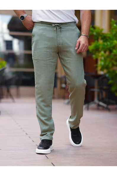 Keten Jogger Pantolon - 3