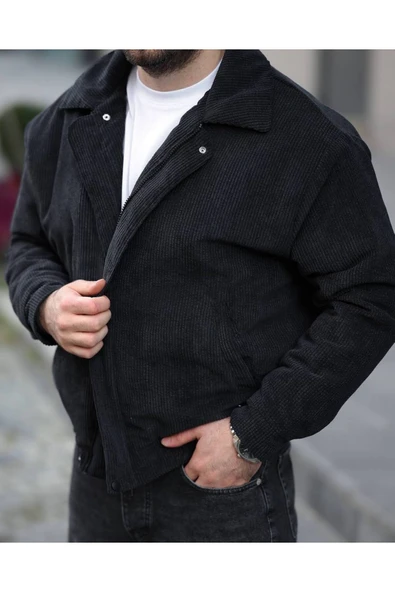 UNİSEX Kadife Baharlık Vinatage Oversize Ceket