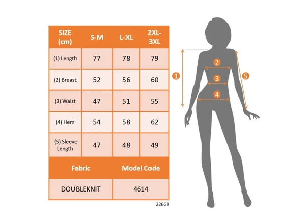 Kadın Uzun Kollu Yuvarlak Yaka Salaş Iki Iplik Bluz - Resim 4