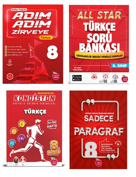 Newton Yayınları 8. Sınıf LGS Türkçe Soru Bankası Deneme Paragraf Full Set