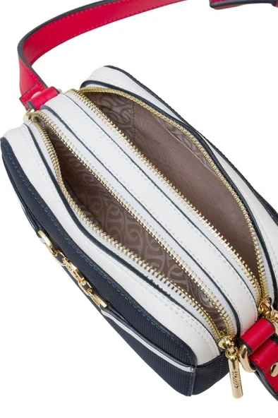 U.S. Polo Assn. Çapraz Askılı Kadın Çanta Lacivert-Kırmızı-Beyaz Us25232 - Resim 5