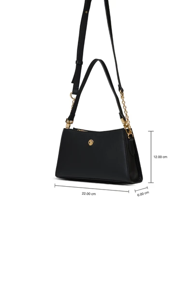 U.S. Polo Assn. Çapraz Askılı Kadın Çanta Siyah Us25134 - Resim 8