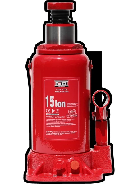 Attlas Atsk 15 Ton Hidrolik Şişe Kriko - A1201007 - Resim 2