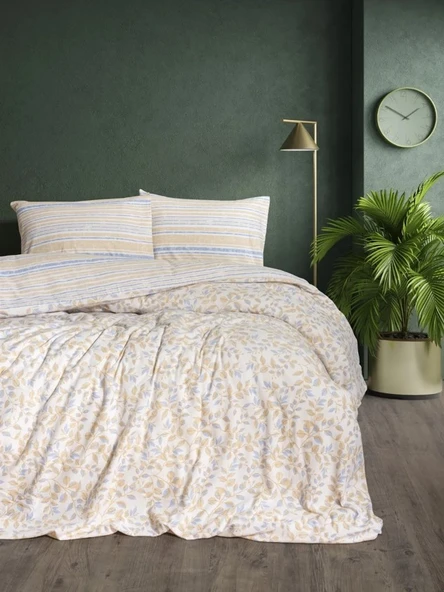 Flanel Nev Takımı Tek Kişilik Roof Mavi ürün görseli 1