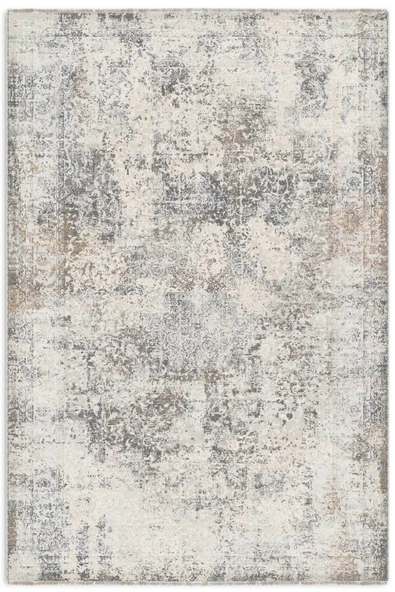 Pastel Home Vintage Bej Gri Şönil Halı Kilim Yolluk Kaymaz Yıkanabilir Saçaklı Salon Mutfak Koridor ürün görseli 1