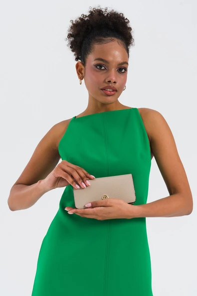 U.S. Polo Assn. Kadın Cüzdanı Bej Usc25371 - Resim 2