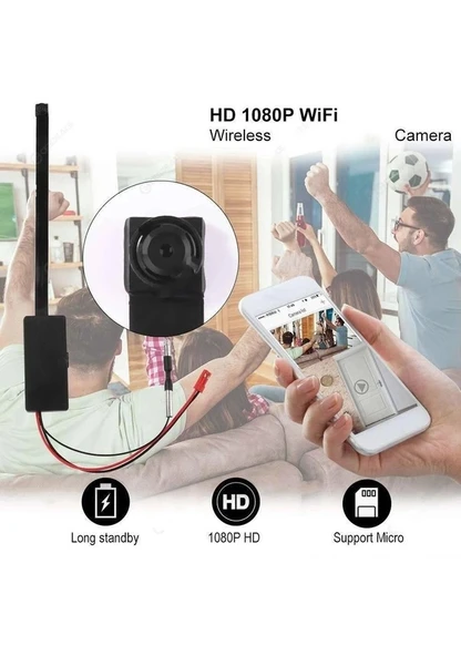 1080p Ip Modül Full Hd Wifi Kamera Güvenlik Bakıcı Kamerası - Resim 4