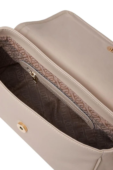 U.S. Polo Assn. Çapraz Askılı Kadın Çanta Bej Us25126 - Resim 7